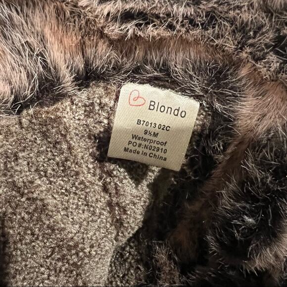 Blondo Women's Ankle Zip Vicky Leather Weatherproof Boot Buckle Dark Taupe 9.5 - Picture 13 of 14